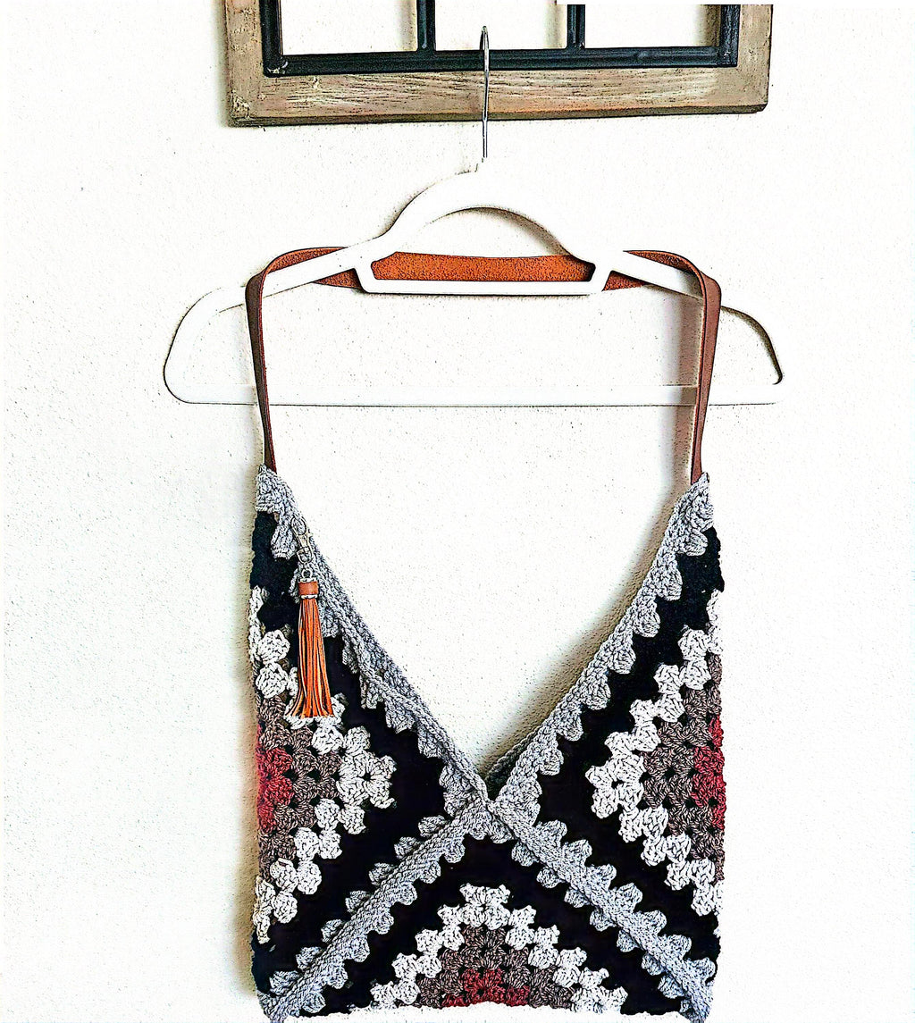 Crocheted handbag